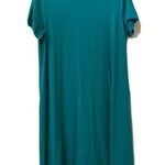 J.Jill Wearever Collection Womens Blue Teal Short Sleeve A-Line Dress Photo 0