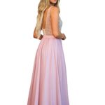 Bella & Bloom Elegant Affair Beaded Formal Dress in Blush, Size L Pink Size L Photo 1