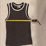 Anthropologie  Moth WOMENS Valeria metallic shine knit tank top.Smll Photo 3