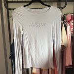 Hollister Women's Light Gray Long Sleeve Top Photo 0
