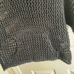 Forever 21 Black Knit Top with hoodie woman’s size large Photo 6