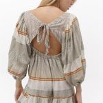 Free People  Cozy Striped Mini Dress in Ivory Combo Size Small Photo 2