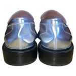 Madewell ‎ The Vernon Specchio Leather Loafers Metallic Silver Size 6 Photo 4