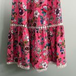 Vera Bradley  Floral Pink Sundress Beach Cover Up Tie Tassel Straps SZ S Photo 2
