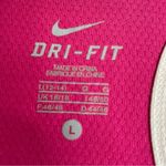 Nike Women’s Pink & White Performance Dri-Fit Racer Back Tank Top Activewear Photo 3