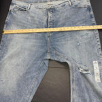 Old Navy  Extra High Rise Sky-Hi Straight Jeans Preppy Distressed Denim Sz 26 NWT Photo 8