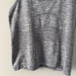 Lululemon  Cropped Swiftly Racerback Tank Top Gray Crop Athletic Sleeveless Logo Photo 6