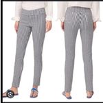 J.McLaughlin Blue White Gingham Stretch Leggings Womens 12 Tummy Control Pants Photo 1