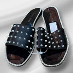 Gianni Bini  Black‎ Spiked Slides nwt Photo 0