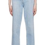 AGOLDE • Criss Cross Light Wash Jeans Photo 1