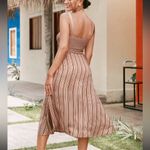 Cupshe NEW Cataleya Striped Midi Dress Size Medium Photo 1