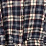 Brandy Melville  blue‎ plaid flannel New York shirt one size OS Photo 3