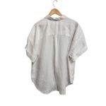 J.Crew Capitaine shirt in Baird McNutt Irish linen Short Sleeve XXL White #BY693 Photo 5