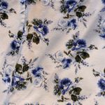 Urban Outfitters Laura Ashley x Leila Kick Flare Crop Pant Blue Floral Size 4 Photo 4