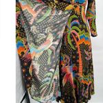 Farm Rio  Macaw Island Printed Maxi Dress Tropical Vacation XS Black Photo 13