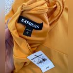 EXPRESS NWT  High Slit Maxi Dress Yellow Size Large open back adjustable straps Photo 5
