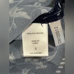 Soho New York & Co Jeans Halter Top Tied Neck Navy Blue Paisley Print Small Photo 4