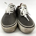 Vans Authentic Suede Platform Sneakers Lace Up Low Top Skater Gray M5 W6.5 Photo 3