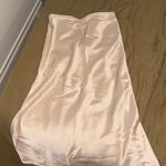 NWT CREAM SILK SATIN DRAWSTRING A LINE SKIRT White Photo 4