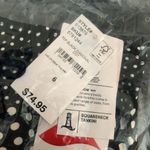 Lands End Chlorine Resist Square Neck Underwire Tankini Swim Top Black White 6 Photo 2