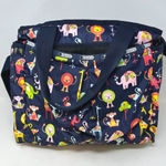 LeSportsac Zoo Animals Print Diaper Bag Navy Blue Photo 0