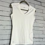 Alo Yoga White Sleeveless V-Neck Tank Top Size S Activewear Fitted Muscle Gym Photo 1