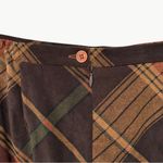 Notations Vintage 90s Large Plaid A-Line Maxi Skirt | Sz Small Petite | Brown Photo 9