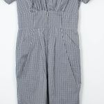 BCBGMAXAZRIA  Checkered Gingham Short Sleeve Sheath Dress Womens Size 4‎ Photo 2