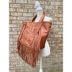 Frye NWT  Leather Vivian Fringe Tote Photo 4