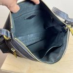 Fossil  Black Crossbody Purse Leather Brass Hardware Phone Photo 3