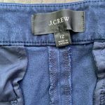 J.Crew  Denim Trouser Womens Sz 12 Dark Wash Cropped Stretch Photo 2