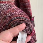 Christopher & Banks  Ombre Henley Knit Sweater Plum L Button Front Photo 6