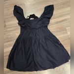 Peter Som  Flutter Sleeve Black Babydoll Dress size 4 Photo 3