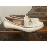 Born Women's Ardsley Preppy Loafer Leather White 8.5 Business Casual Officewear Size 7.5 Photo 1