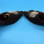 Foratempo Vintage Embellished Brown Women's Slides with Kitten Heels Size 36/5.5 Photo 5