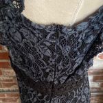 ZARA  Woman pencil lace tube dress dark blue Size L Photo 6