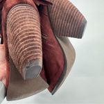 Not Rated ‎ Brown Fringe Faux Suede Booties Sz 9.5 Photo 6