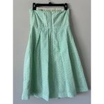 J. Crew Seersucker Embossed Lorelei Strapless Mini Dress Size 4 Preppy Summer Green Photo 1