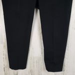 Talbots  Side Zip Cropped Black Flat Front Slim Fit Dress Pants Women's Size 14 Photo 2