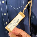 Denimist Dark Wash Button Down Cowboy Romper Size Medium NWT Blue Photo 6