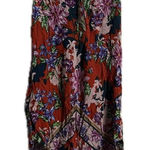 cupio Red and Purple Maxi Sundress with Asymmetrical Hem and V-neck Photo 0