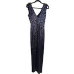 SPY Zone Exchange Navy Blue Sequin Embellished V Photo 1