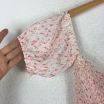 Heartloom Della Pink Floral Smocked Puff Sleeve Midi Dress Small Coquette Girly Photo 9