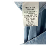 Evereve Allison Joy Chambray Flounce Top Size S Stretch Ruffle Romantic Casual Photo 3