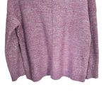 J.Jill Women's Sz M Petite Micro Tweed Seamed Sweater Lavender Purple Speckled Photo 2