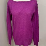 J.Crew  fuchsia wool blend light weight sweater medium Photo 0