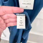 Halara NWT Everyday Split Strap Bodycon Midi Chill Dress Sensational BlueSteel L Photo 5