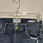 frame denim Frame Le High Straight Chewed Hem Blue Jeans Size 28 Photo 2