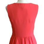 J.Crew Dress Coral Orange Sleeveless Crew Neck Pockets Summer Sheath Size 4 Photo 4