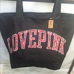 PINK - Victoria's Secret New Gift Set VS PINK Plaid Logo Tote and VS Cotton Oversized Plaid Boxer Shorts Photo 1